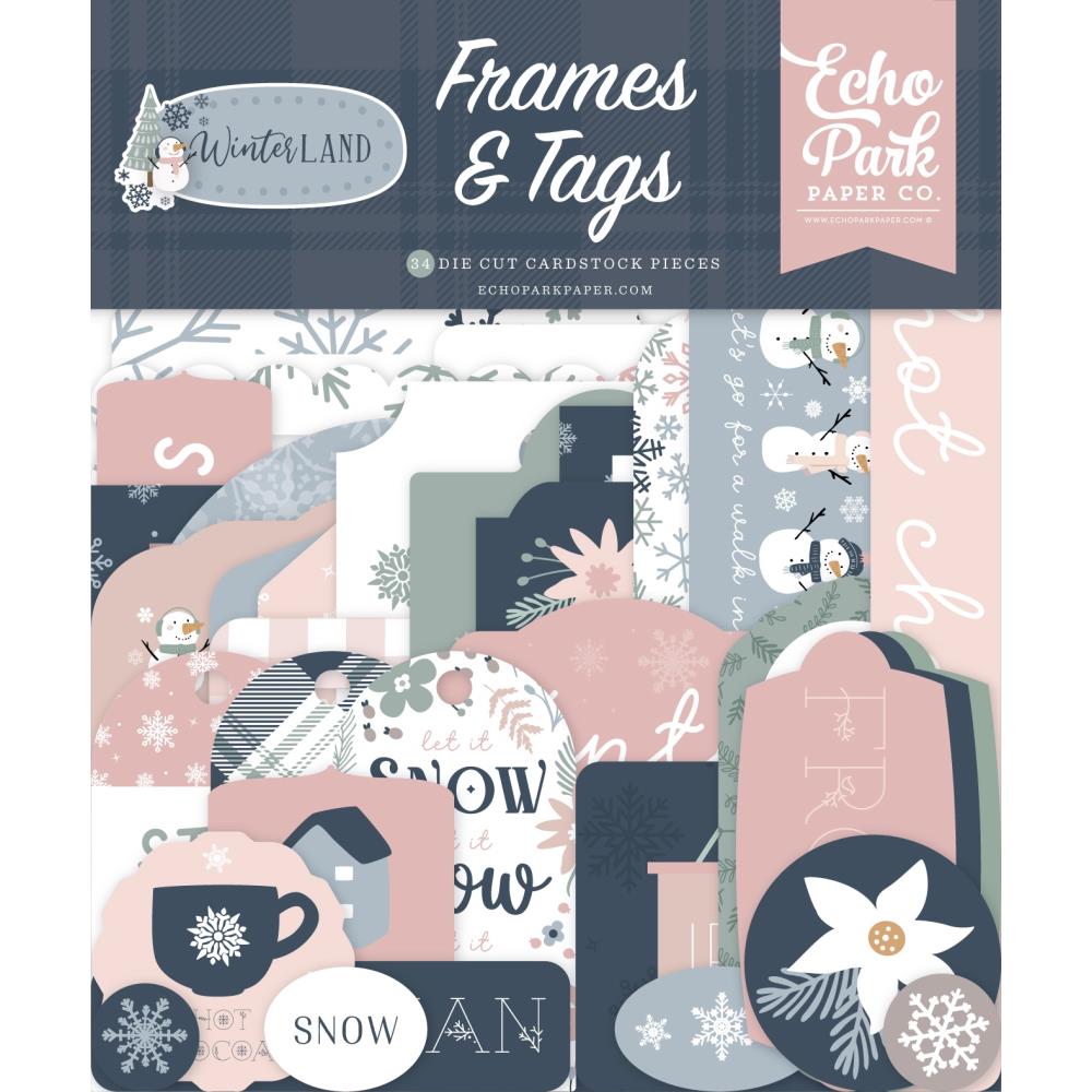 Echo Park Winterland Frames And Tags wtl333025