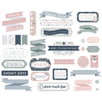 Echo Park Winterland Titles And Phrases wtl333032 individual pieces