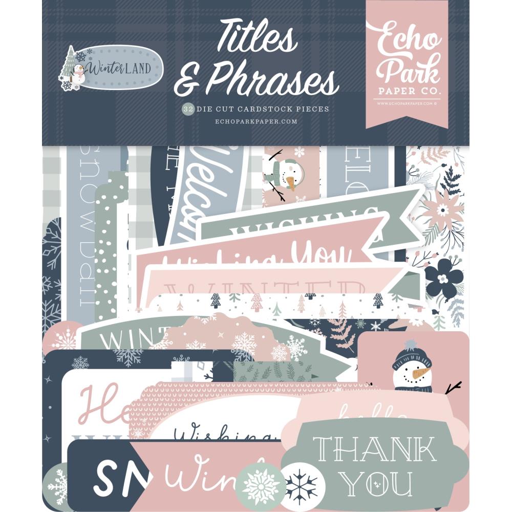 Echo Park Winterland Titles And Phrases wtl333032