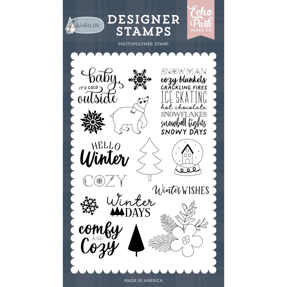 Echo Park Comfy And Cozy Clear Stamps wtl333044