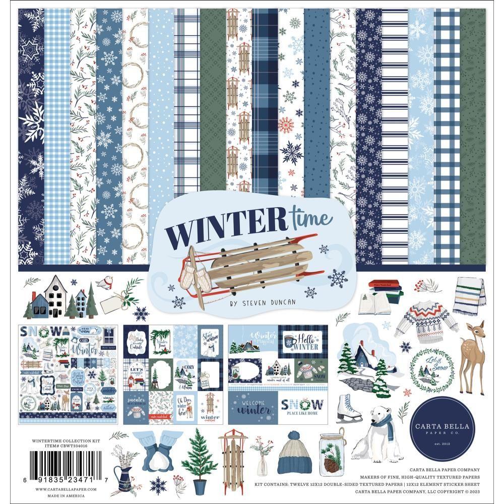 Carta Bella Wintertime 12 x 12 Collection Kit cbwt334016