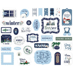 Carta Bella Wintertime Ephemera cbwt334024 individual pieces