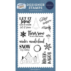 Carta Bella Snow Very Happy Clear Stamps cbwt334041