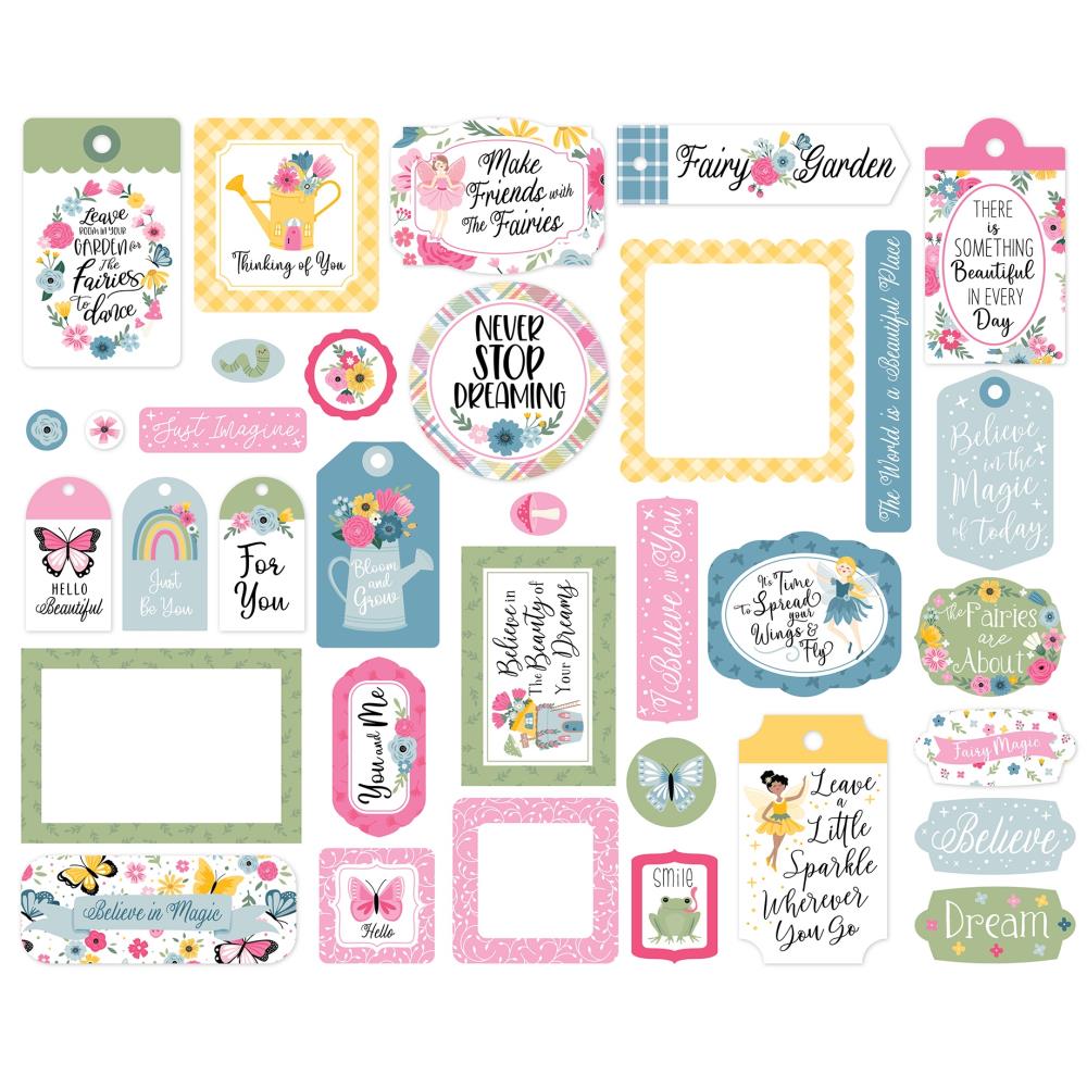 Echo Park Fairy Garden Frames And Tags fg338025 Detailed Product View