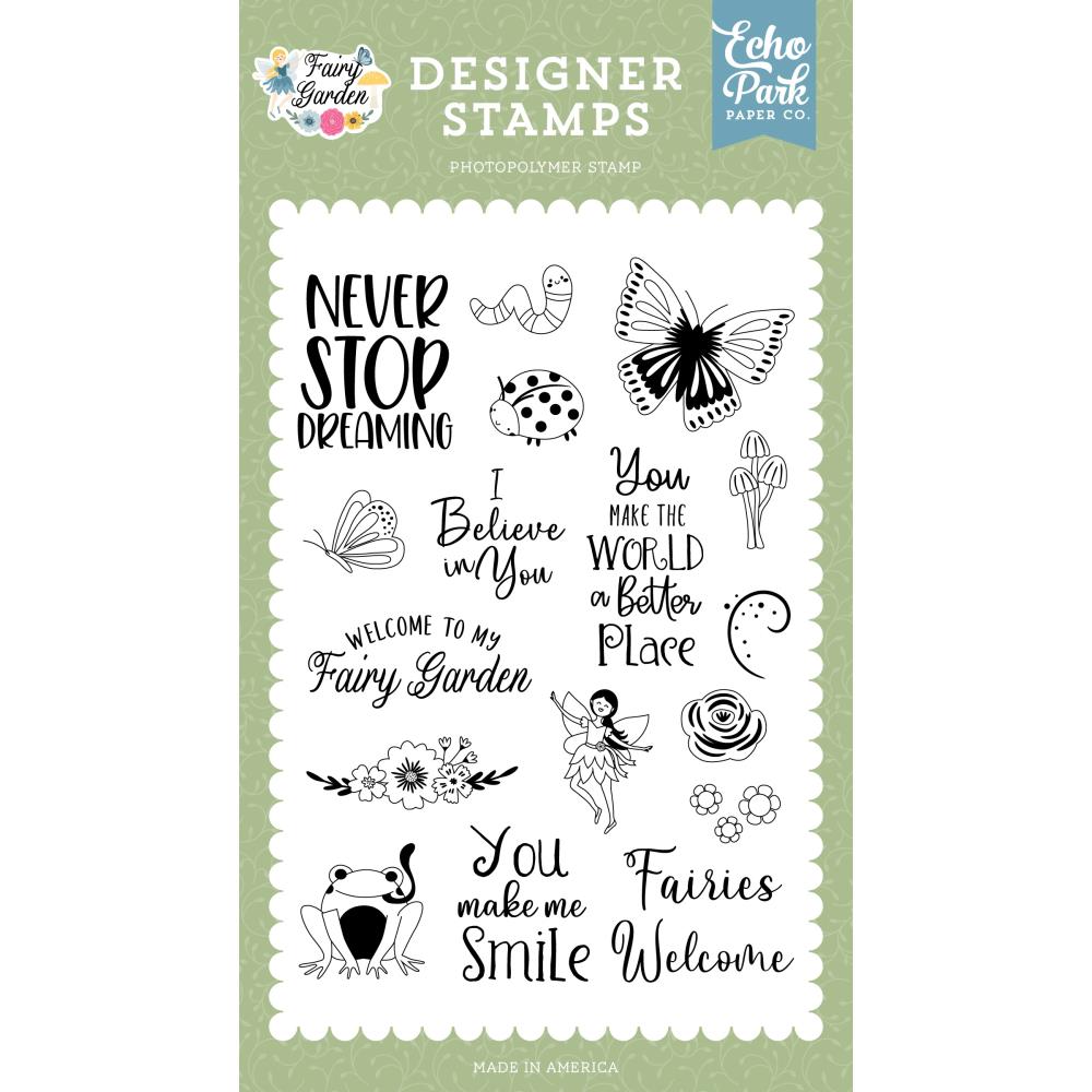 Echo Park Fairies Welcome Clear Stamps fg338044