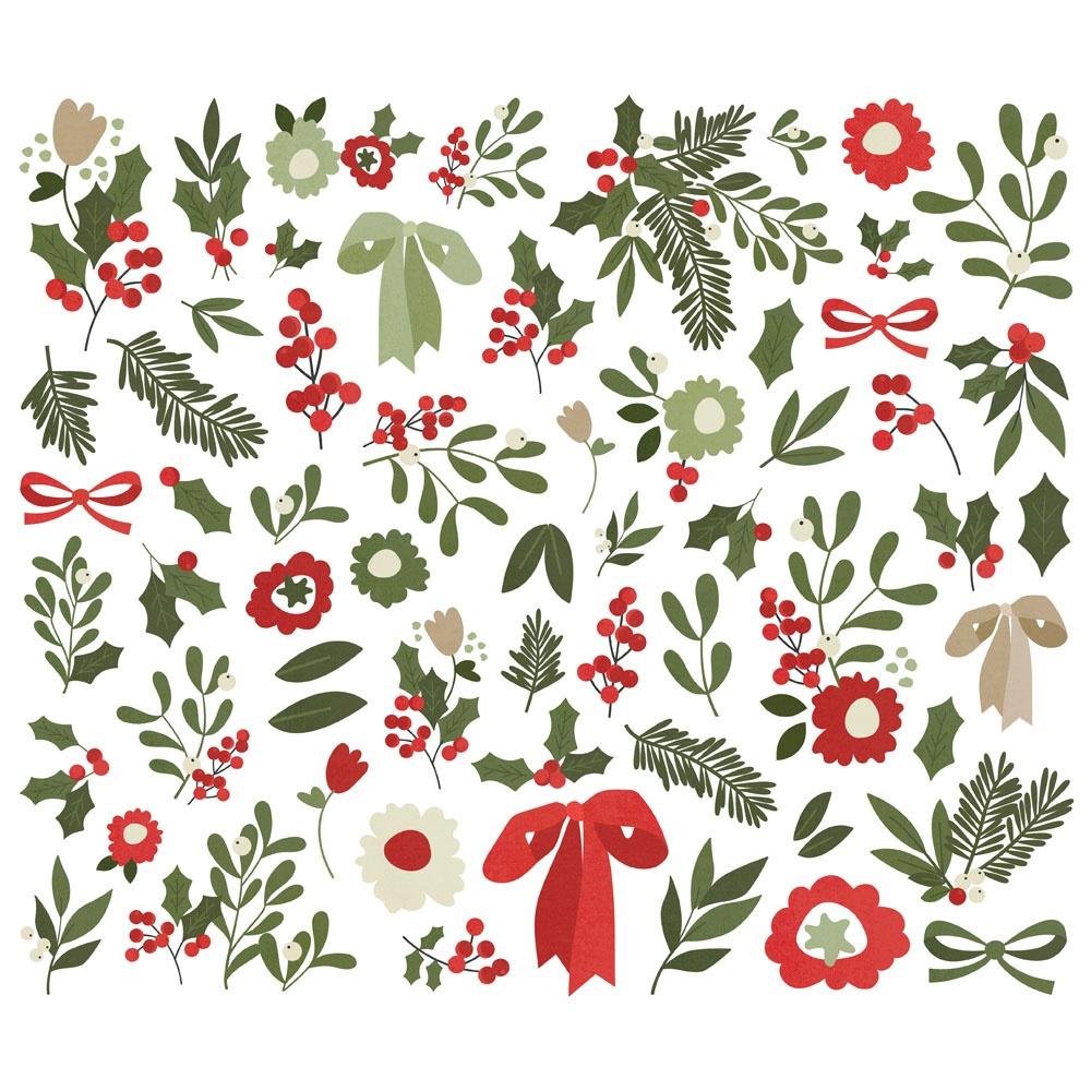 Simple Stories The Holiday Life Floral Bits And Pieces 20520 Detailed Product View