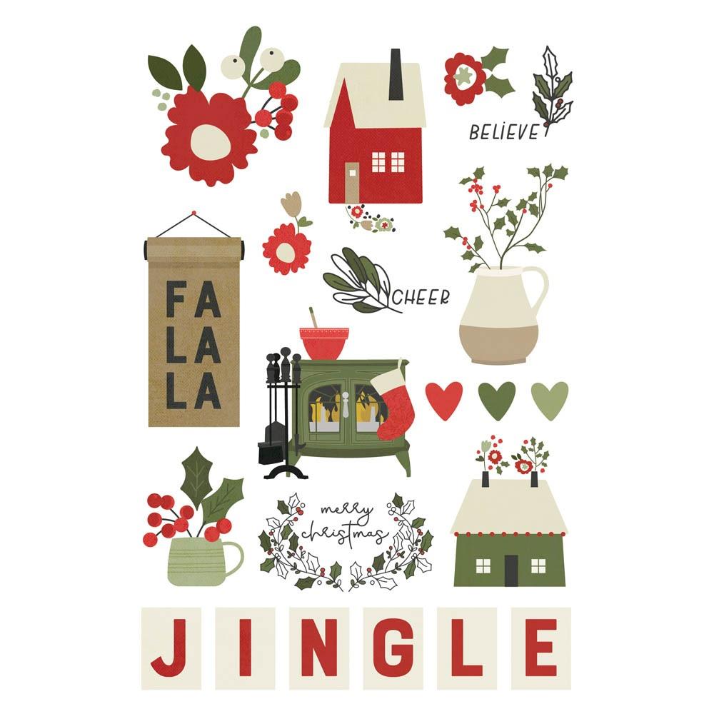 Simple Stories The Holiday Life Sticker Book 20521 Fa La La Jingle Stickers