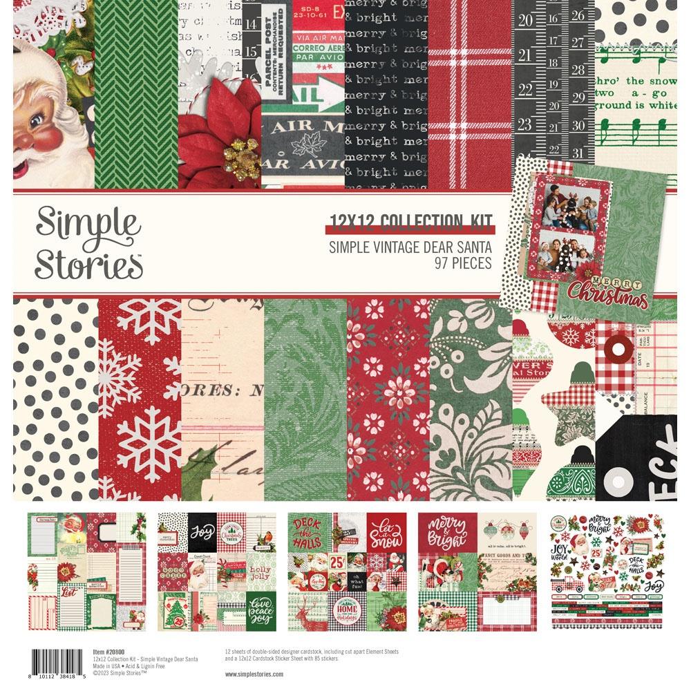 Simple Stories Vintage Dear Santa 12 x 12 Collection Kit 20800