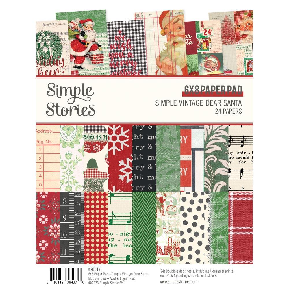 Simple Stories Vintage Dear Santa 6x8 Paper Pack Simple Stories Vintage Dear Santa 6x8 Paper Pack