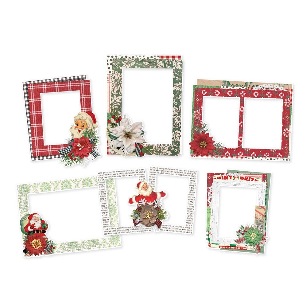 Simple Stories Vintage Dear Santa Chipboard Frames 20827 Detailed Product View