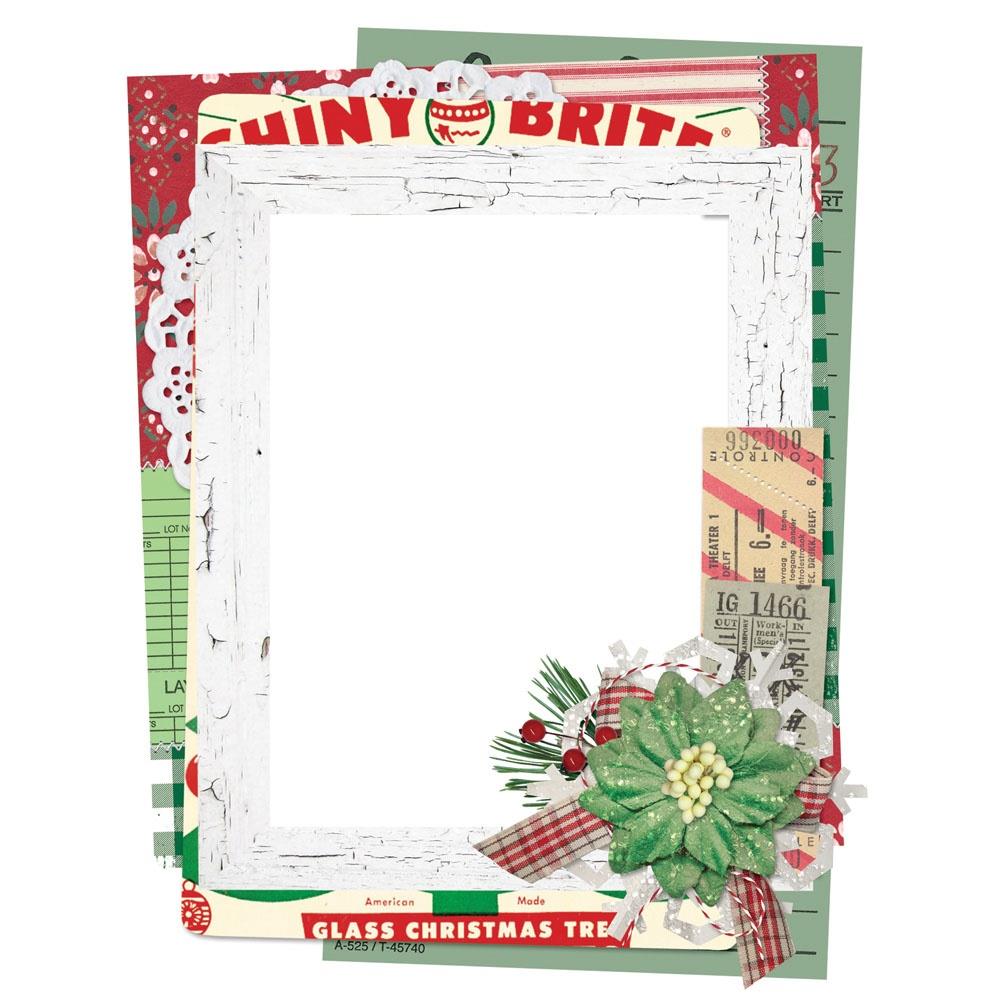 Simple Stories Vintage Dear Santa Chipboard Frames 20827 Vintage Holiday Frames