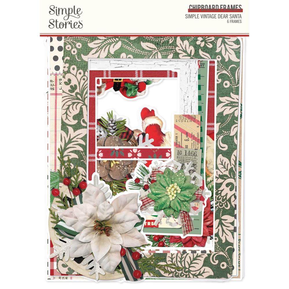 Simple Stories Vintage Dear Santa Chipboard Frames 20827