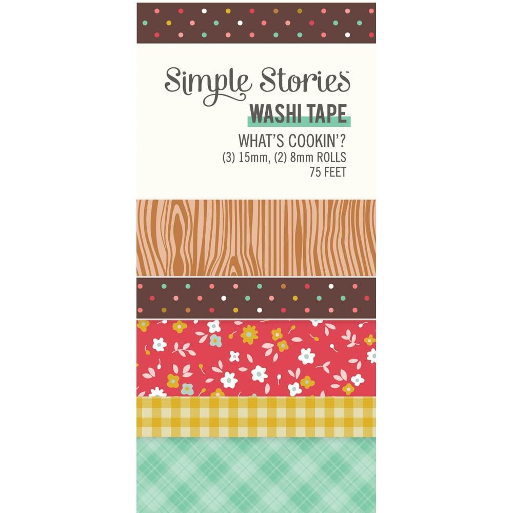 Simple Stories What's Cookin' Washi Tape 21128 in box