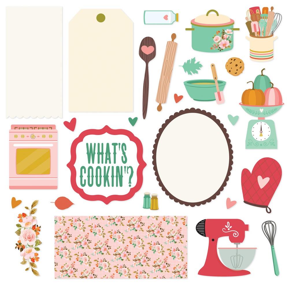 Simple Stories What's Cookin' Card Kit 21131 ephemera