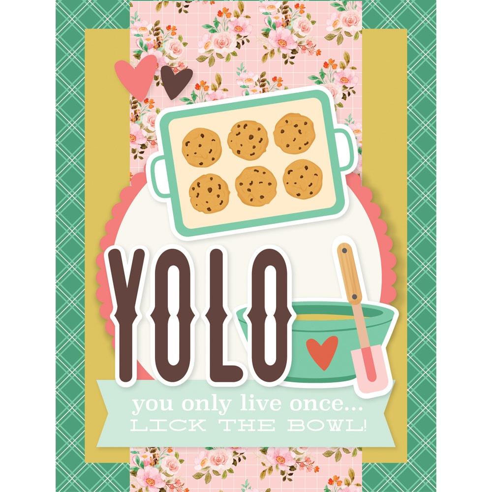 Simple Stories What's Cookin' Card Kit 21131 Yolo Card