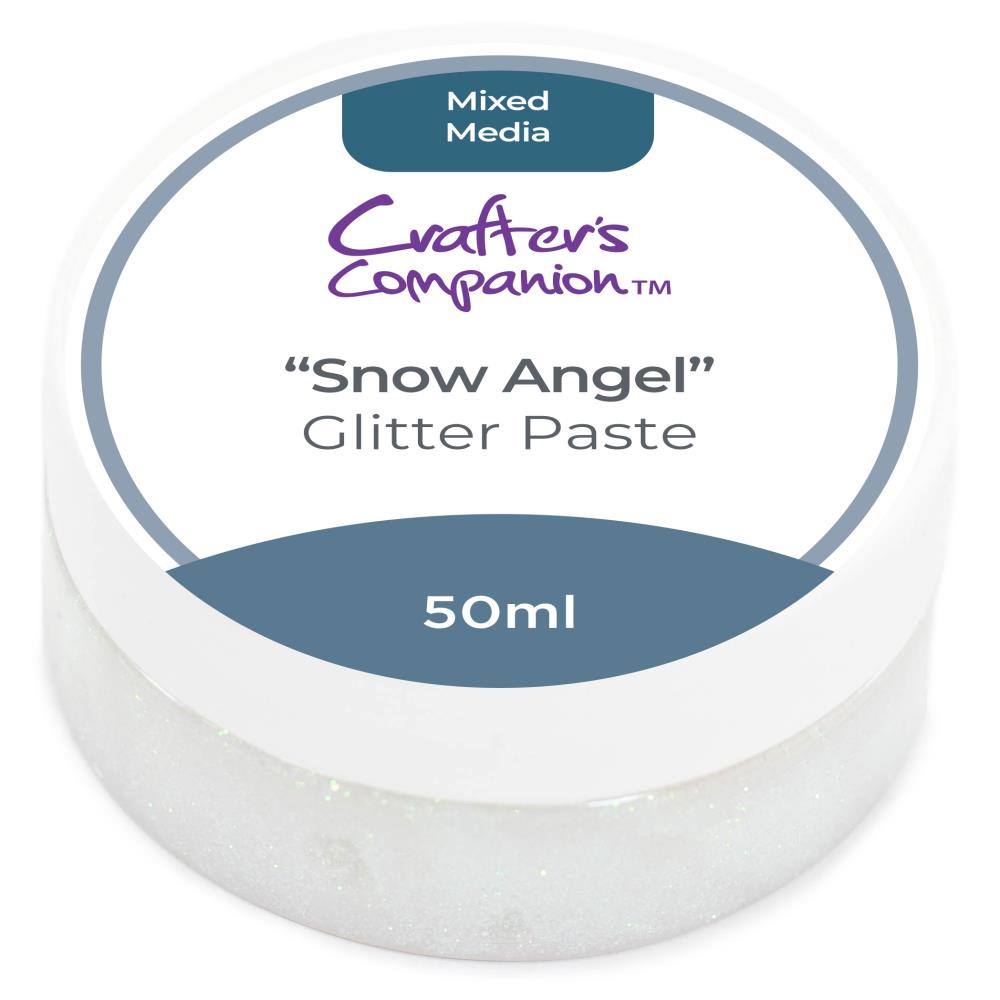 Crafter's Companion Snow Angel Mixed Media Glitter Paste cc-mme-glipa-snan