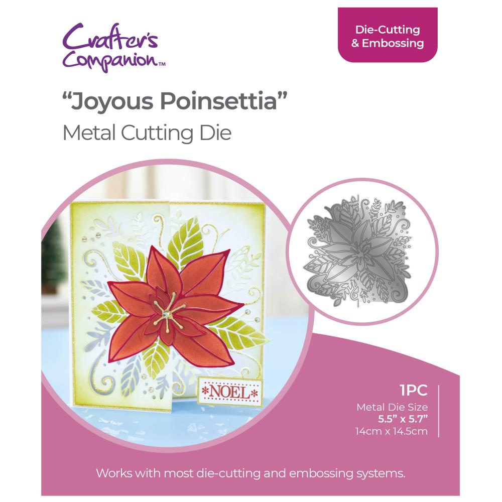 Gemini Joyous Poinsettia Die gem-md-cad-jopo