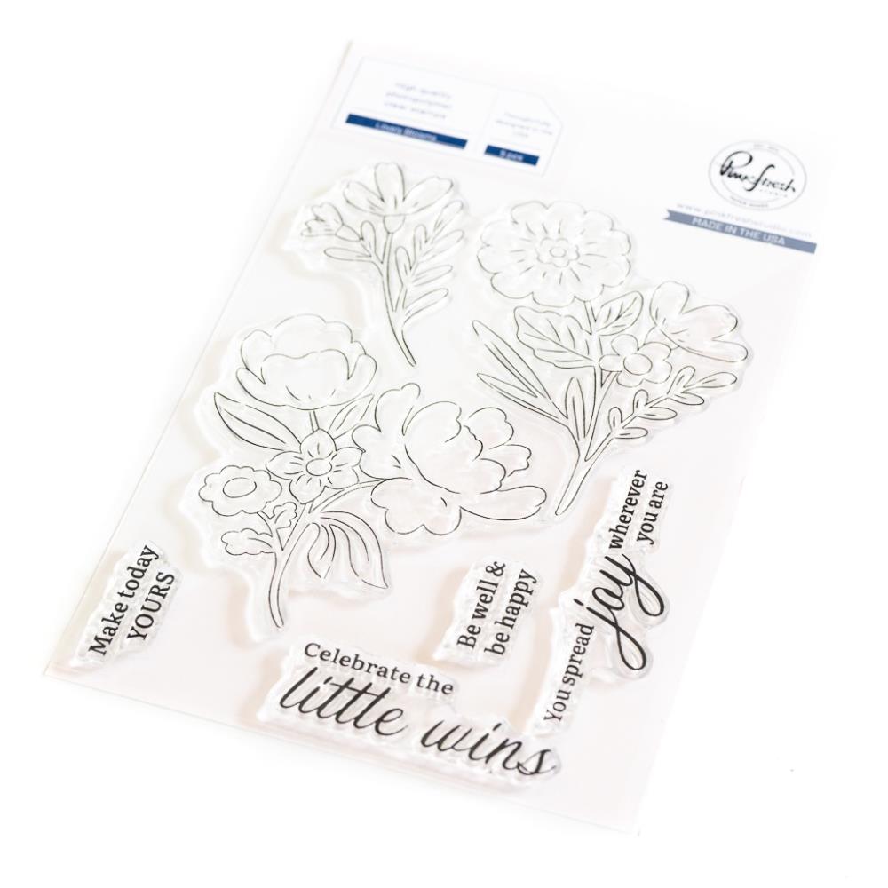 PinkFresh Studio Lovely Blooms Clear Stamp Set 207723