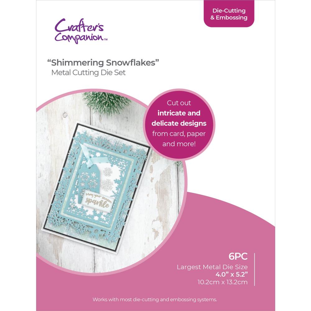 Crafter's Companion Shimmering Snowflakes Dies cc-dce-md-shsn