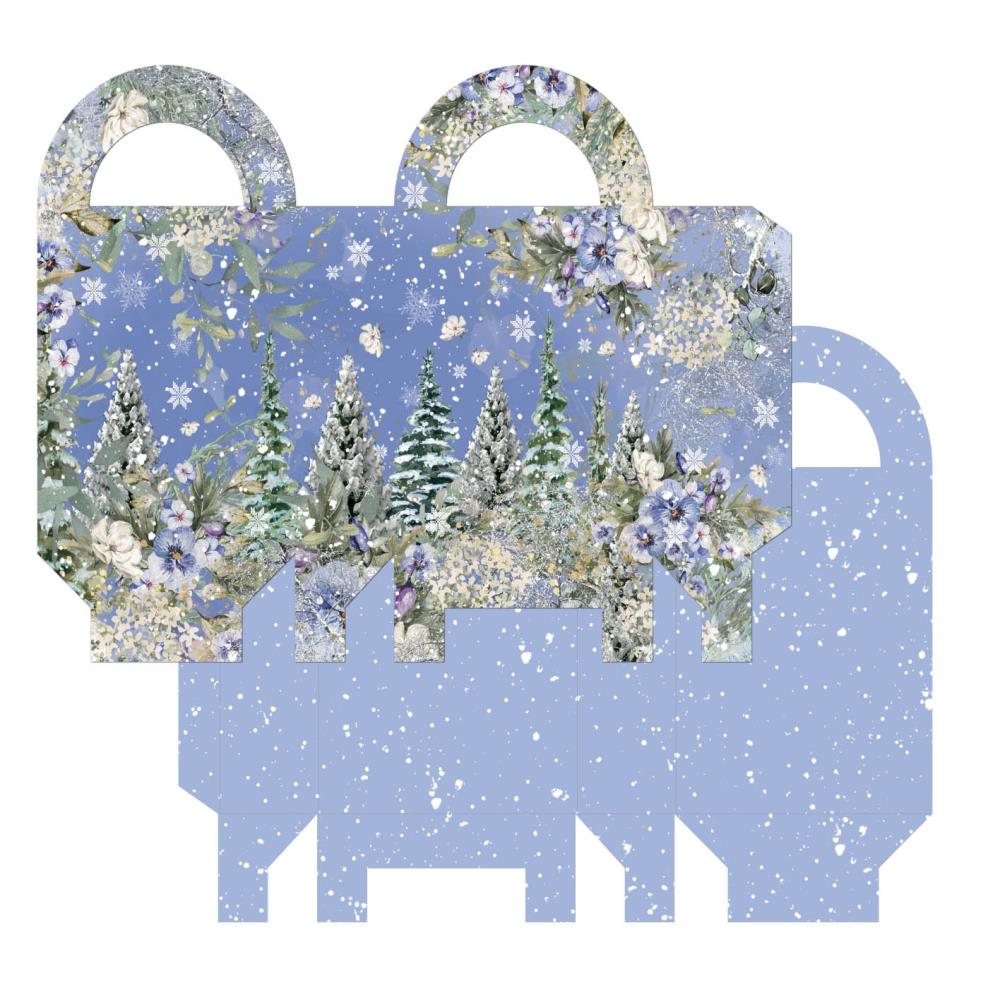 Crafter's Companion Christmas Gift Bag Paper Pad cc-pad-gift-chgb snowy trees
