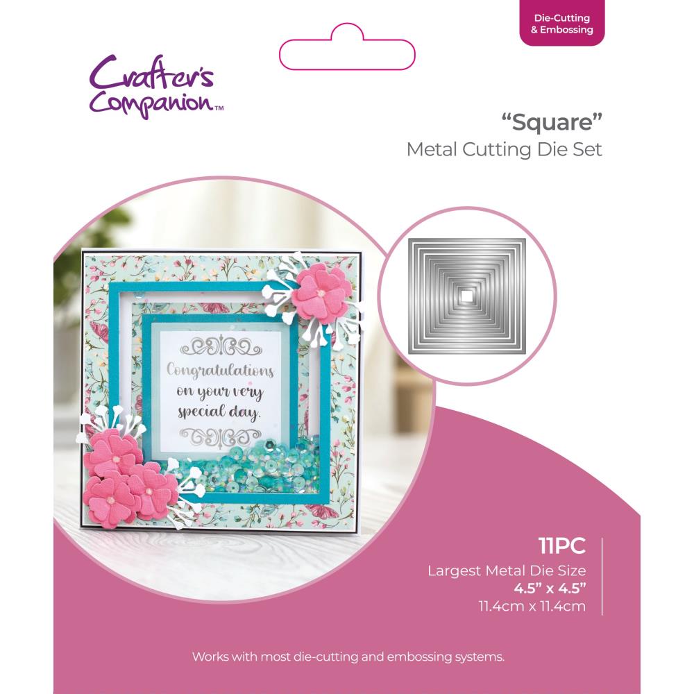 Crafters Companion Square Nesting Dies cc-dce-md-nest-squ
