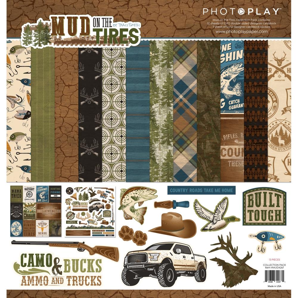 PhotoPlay Mud On The Tires 12 x 12 Collection Kit mud4267