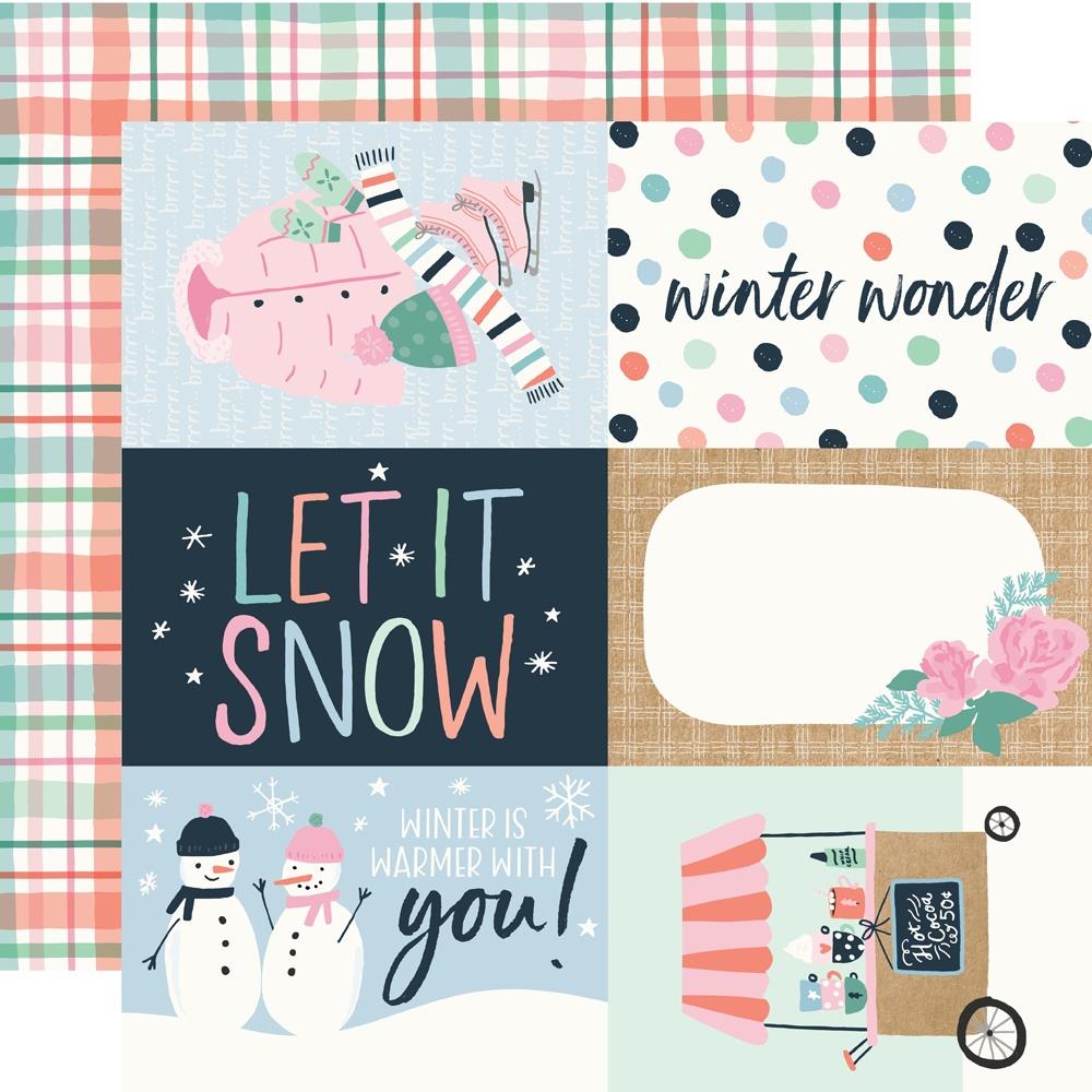 Simple Stories Winter Wonder 12 x 12 Collection Kit 21200 4X6 Elements