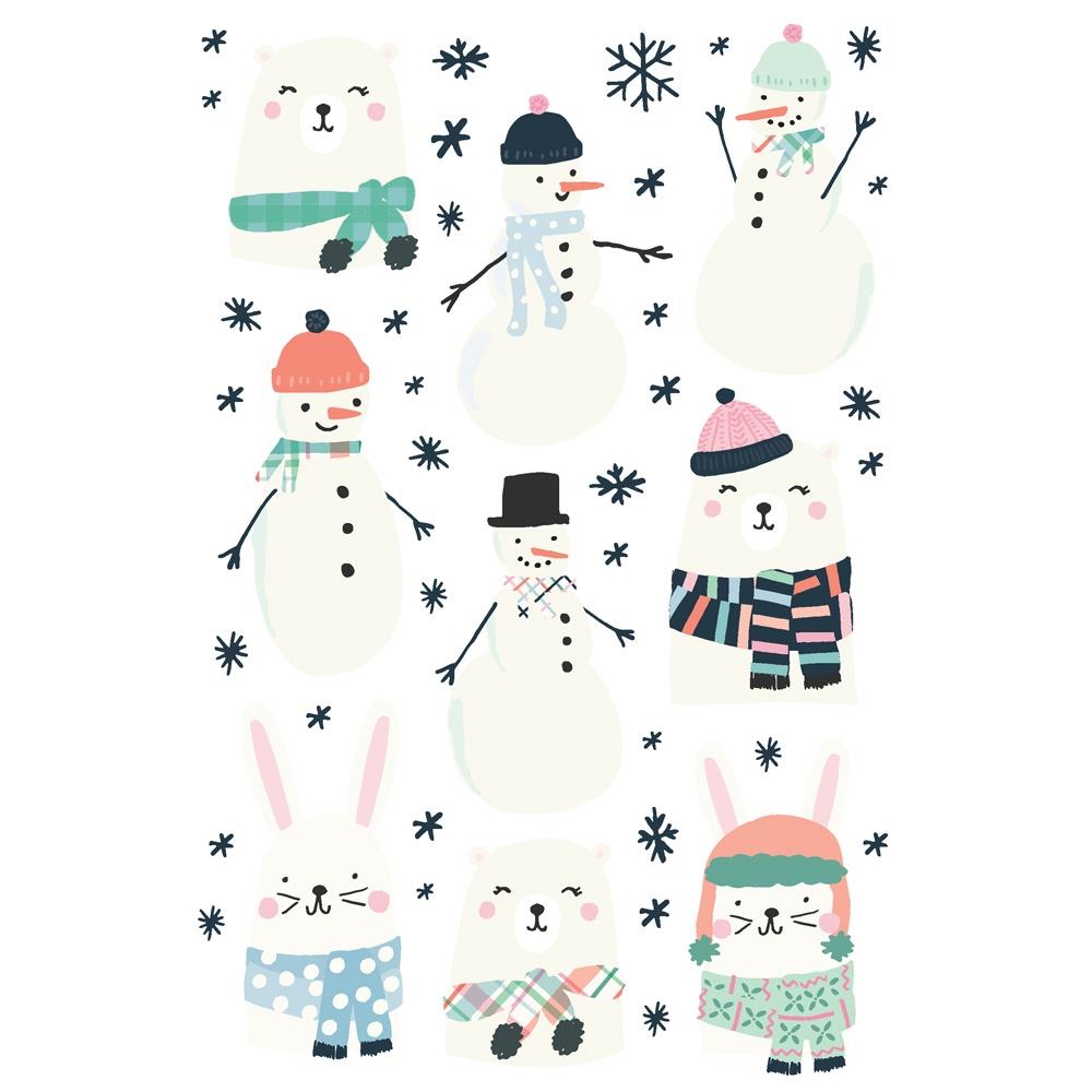 Simple Stories Winter Wonder Sticker Book 21223 Snowman Designs