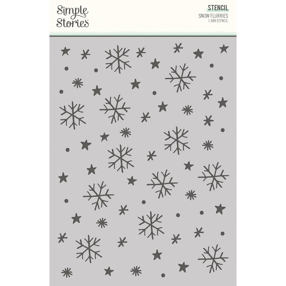 Simple Stories Snow Flurries 6 x 8 Stencil 21229