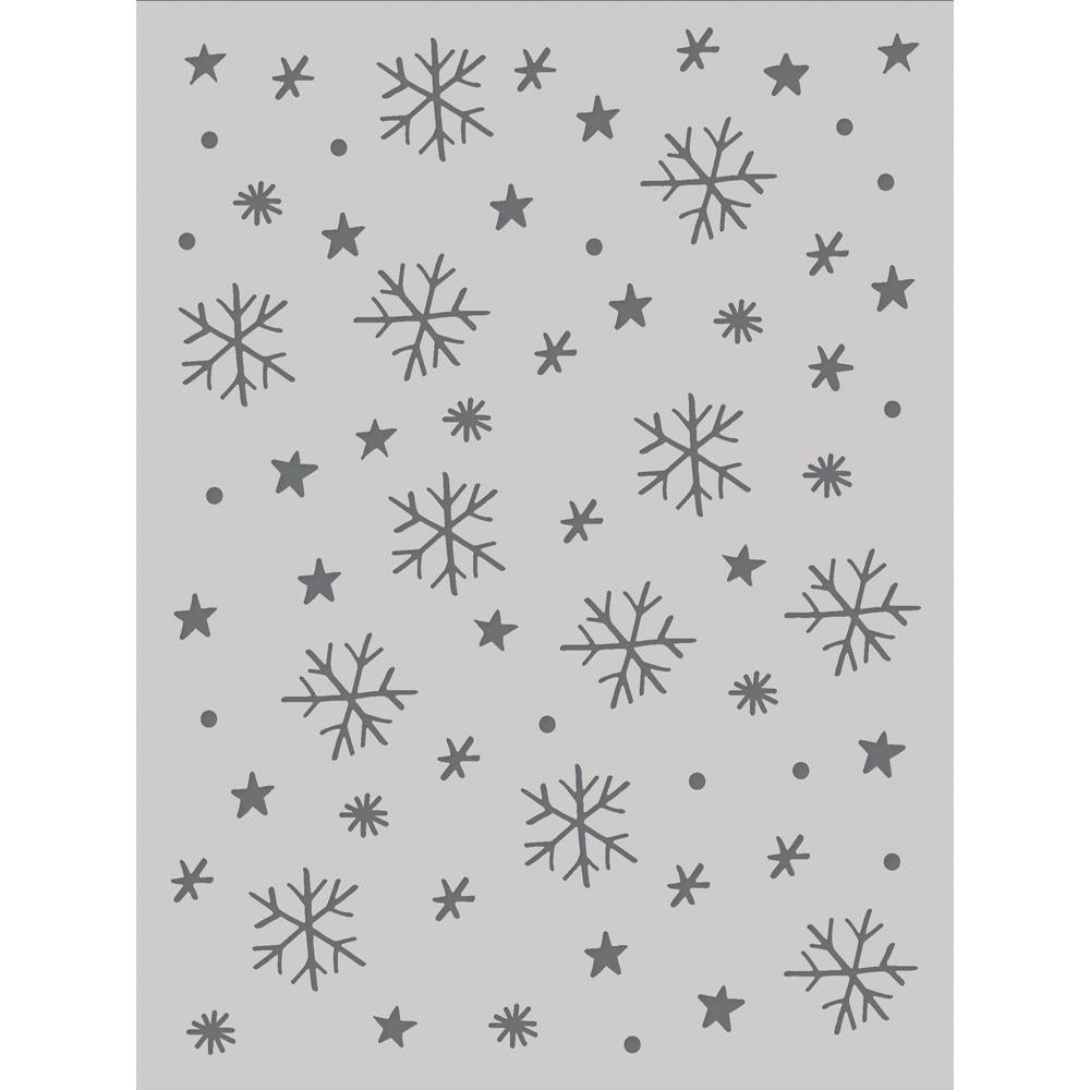 Simple Stories Snow Flurries 6 x 8 Stencil 21229 Detailed Product View