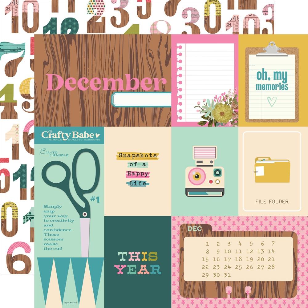 Simple Stories Noteworthy 12 x 12 Collector's Essential Kit 21301 December