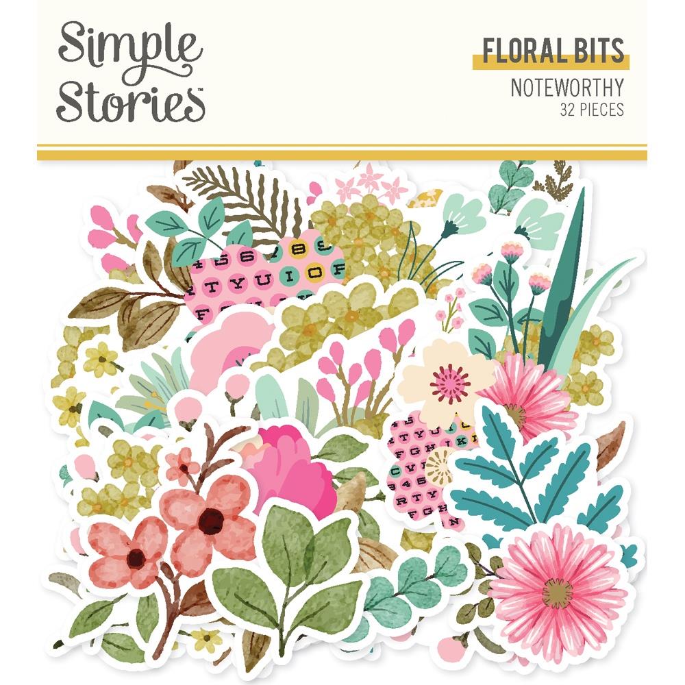 Simple Stories Noteworthy Floral Bits And Pieces 21320