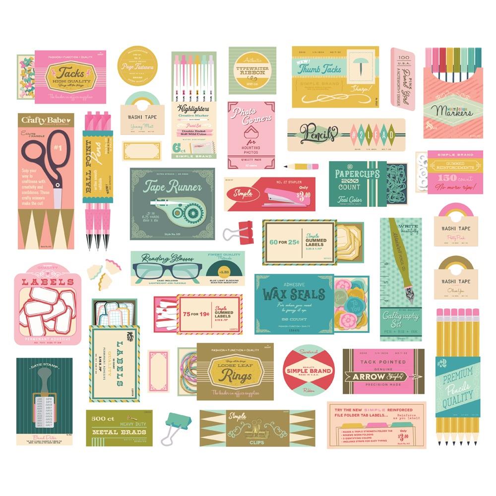 Simple Stories Noteworthy Supply Bits And Pieces 21321 Detailed Product View