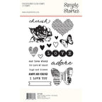 Simple Stories Vintage Love Story Clear Stamps 21420 Packaging View