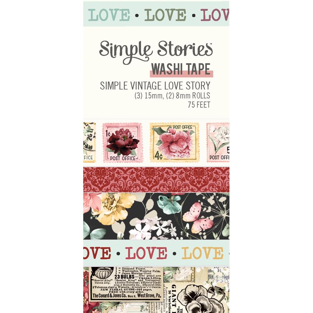 Simple Stories Vintage Love Story Washi Tape 21434