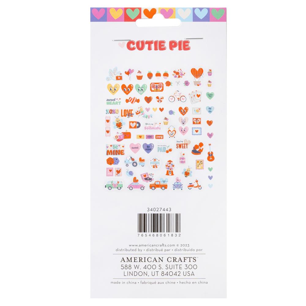 American Crafts Cutie Pie Icon Ephemera Pack 34027443 backer