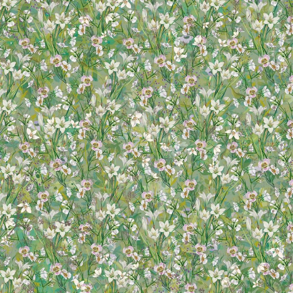 Crafter's Companion Ditsy Floral 12 x 12 Paper Pad cc-pad12-difl Green Meadow Flowers