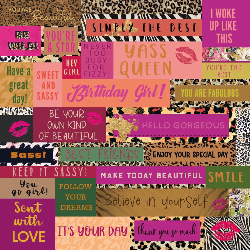 Crafter's Companion Wild At Heart 6 x 6 Paper Pad sig-wah-pad6 Motivational Sentiments