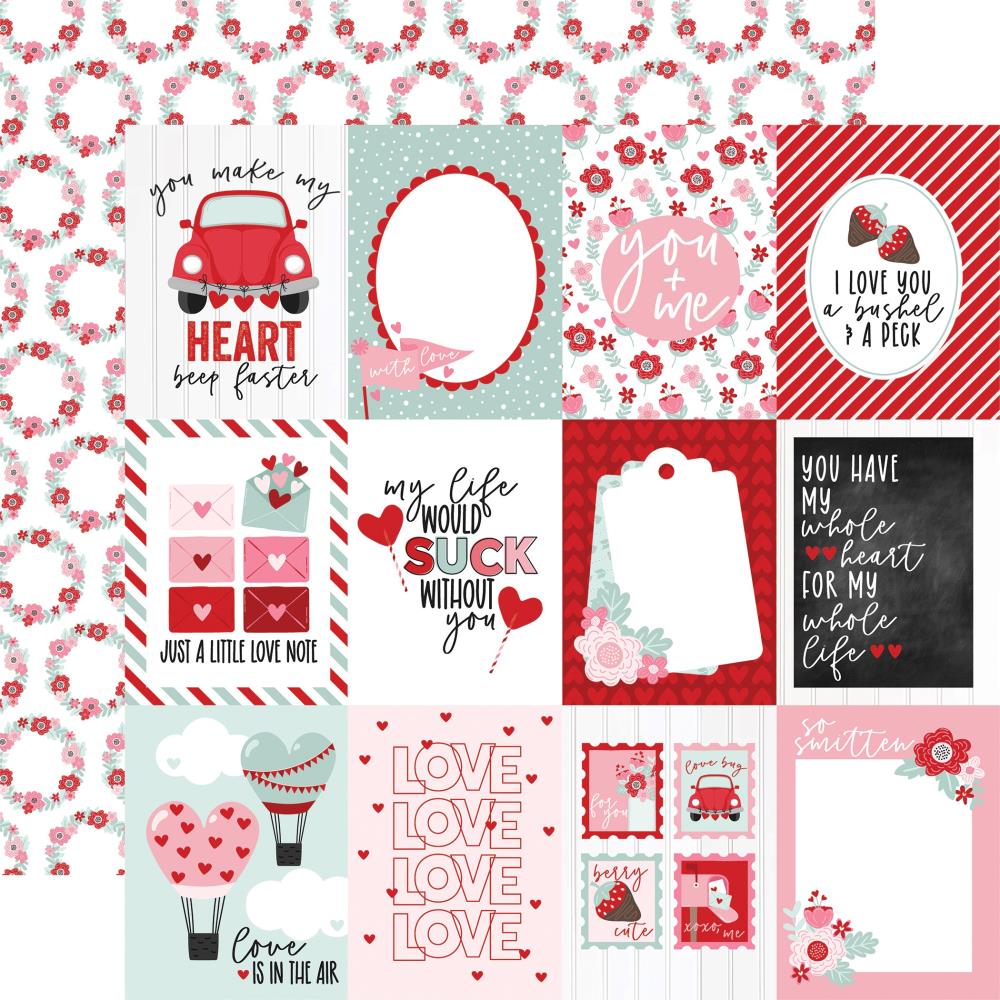 Echo Park Love Notes 12 x 12 Collection Kit ln344016 3X4 Journaling Cards