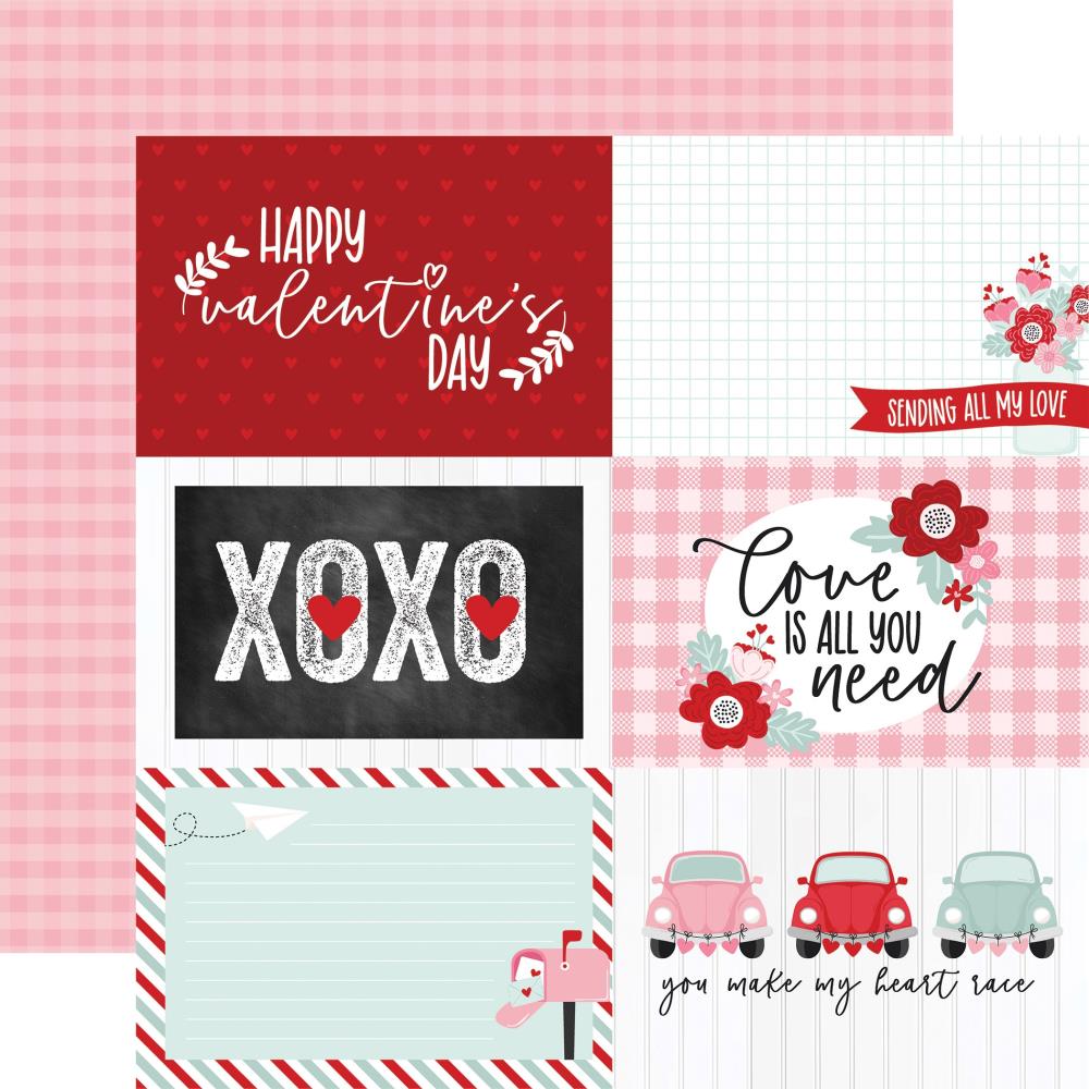 Echo Park Love Notes 12 x 12 Collection Kit ln344016 6X4 Journaling Cards