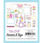 Echo Park Make A Wish Birthday Girl Frames And Tags Ephemera mwg349025 Back Of Packaging