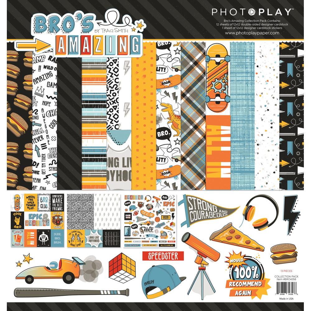 PhotoPlay Bro's Amazing 12 x 12 Collection Pack bro4358