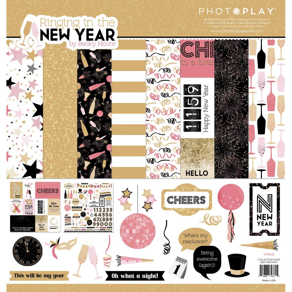 PhotoPlay Ringing In The New Year 12 x 12 Collection Kit rny4371