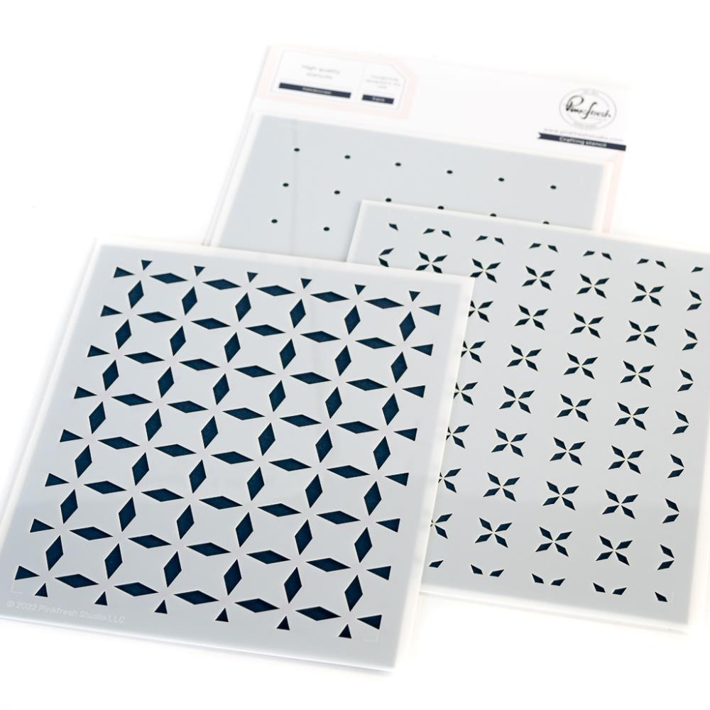 Pinkfresh Studio Kaleidoscope Stencil Set 178623