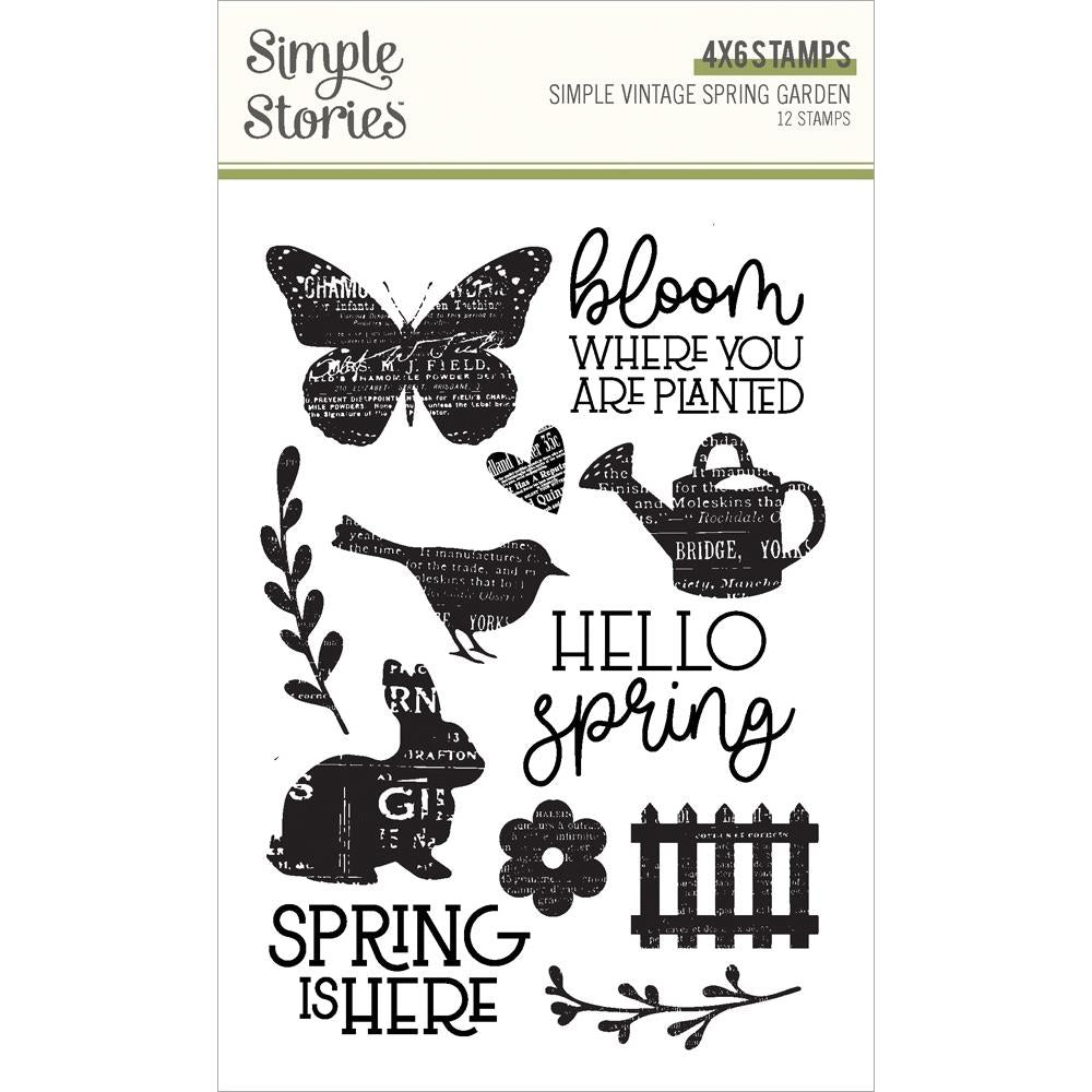 Simple Stories Vintage Spring Garden Clear Stamps 21723