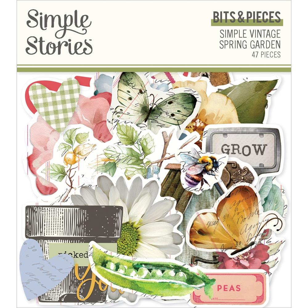 Simple Stories Vintage Spring Garden Bits And Pieces 21725