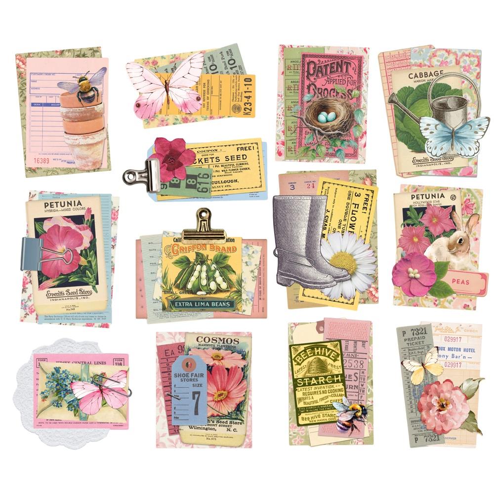 Simple Stories Vintage Spring Garden Layered Bits And Pieces 21726 Detailed Product View