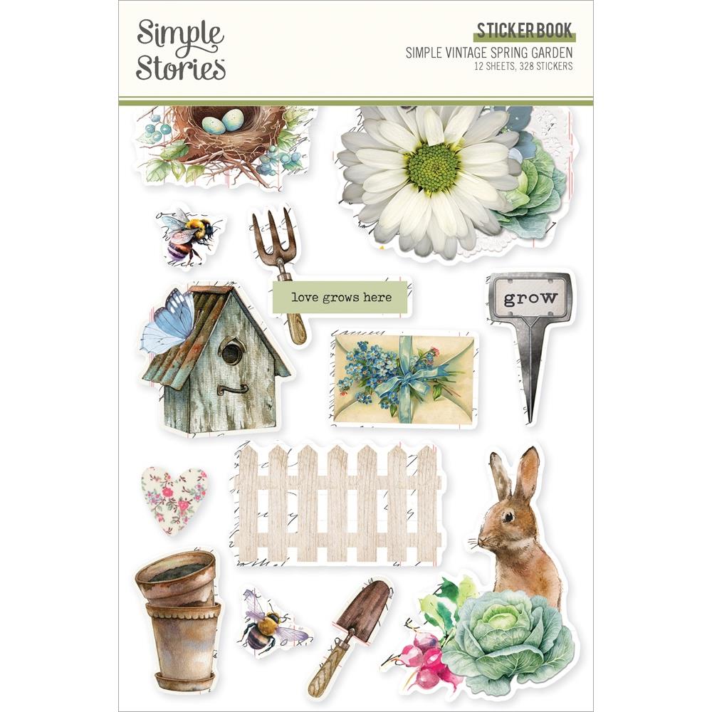 Simple Stories Vintage Spring Garden Sticker Book 21728