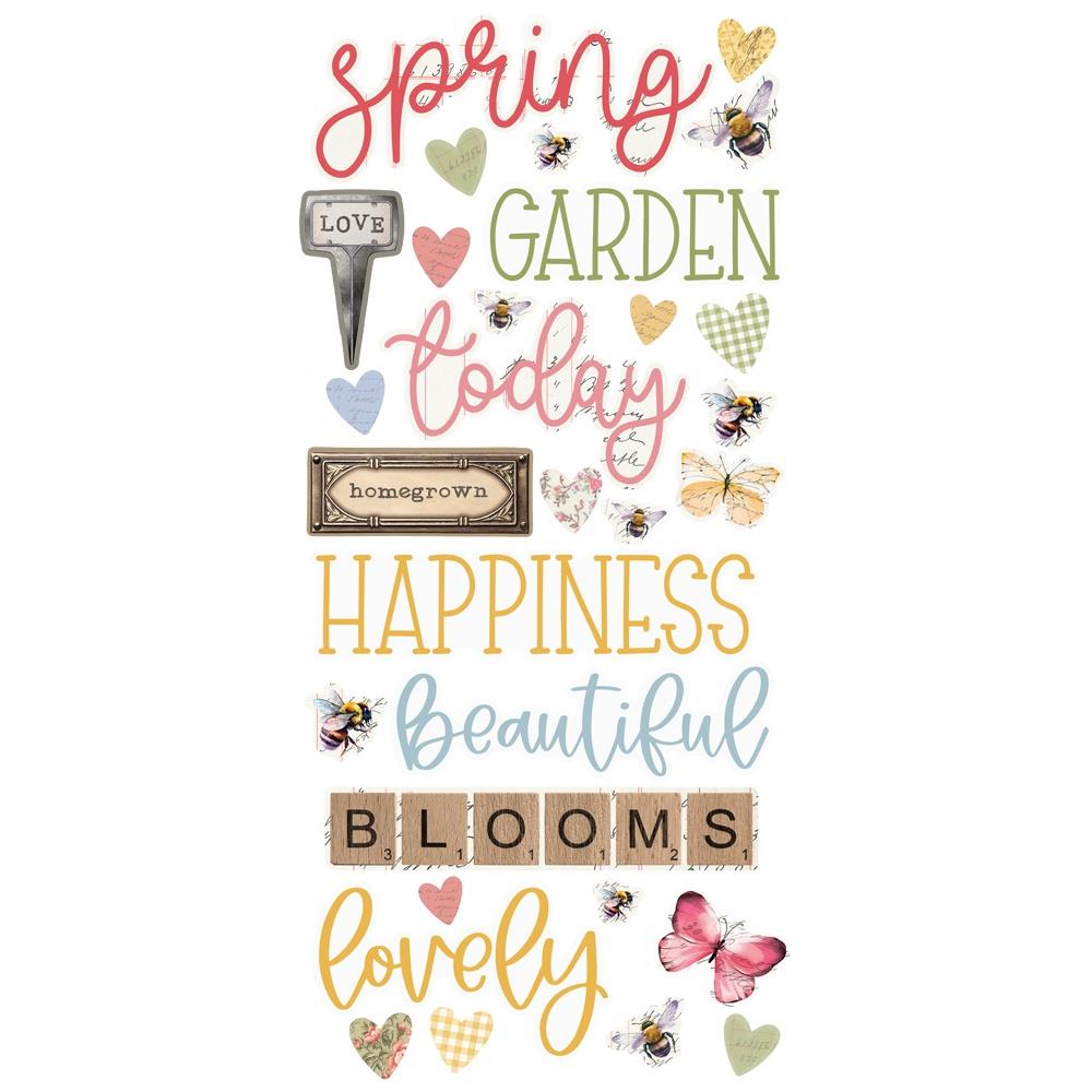 Simple Stories Vintage Spring Garden Foam Stickers 21731 Product View