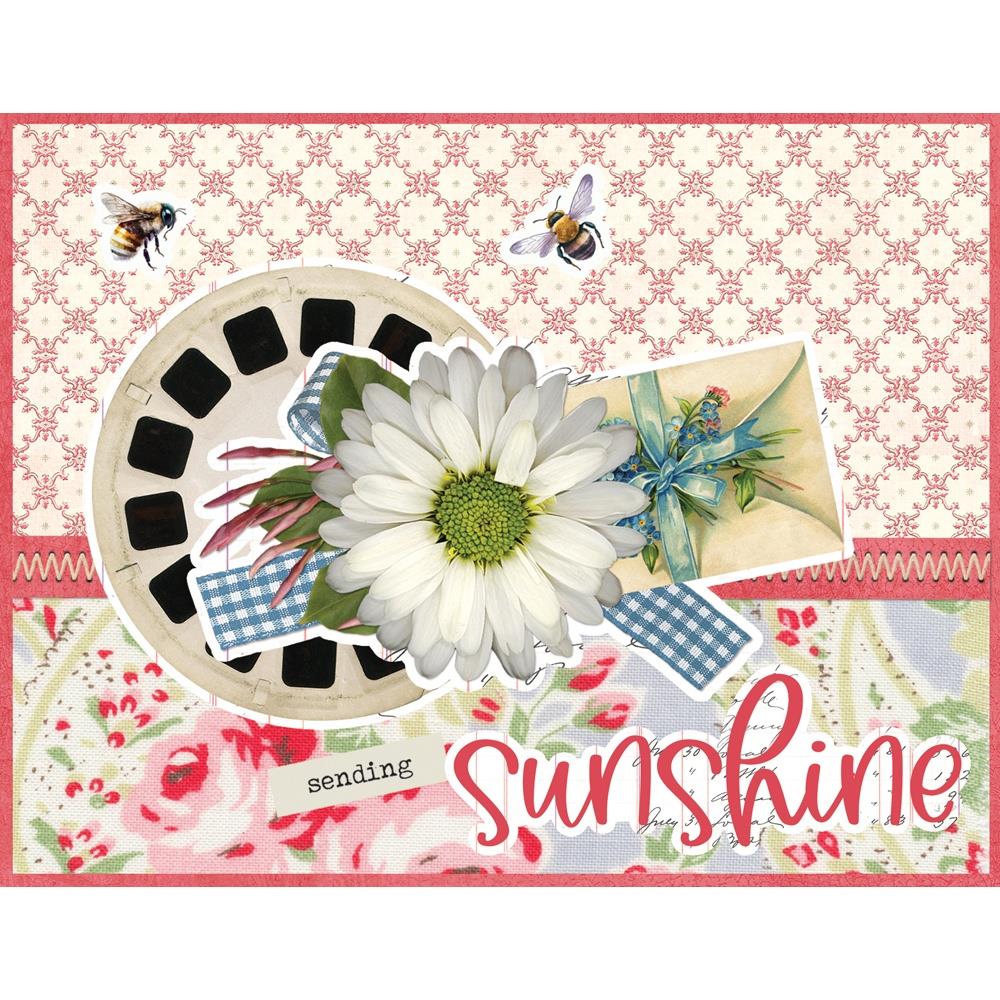 Simple Stories Vintage Spring Garden Card Kit 21739 Sending Sunshine Card